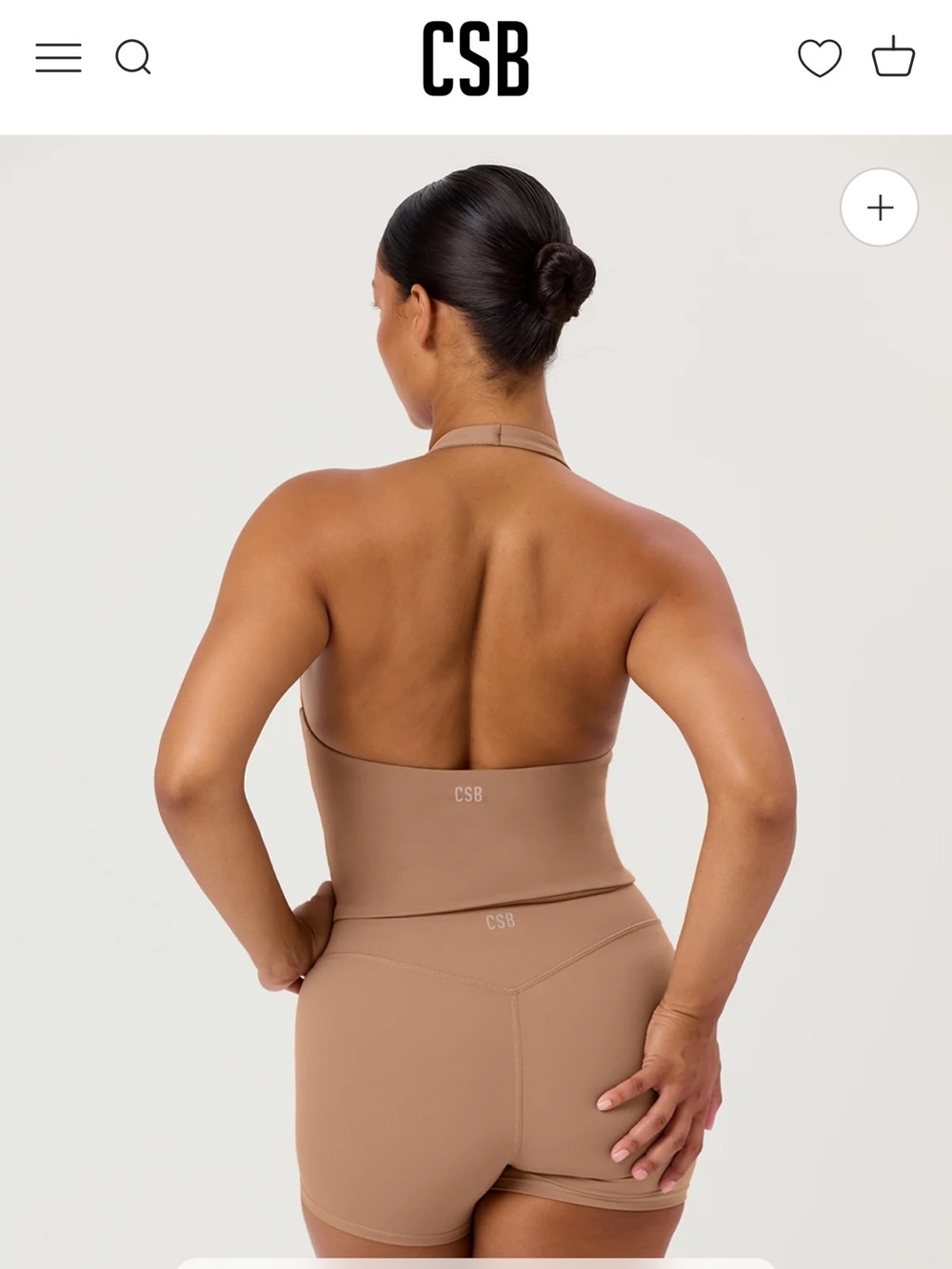 (L) CSB Freedom Halter Tank - Nude
